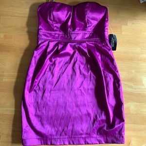 Forever 21 Purple Strapless Dress